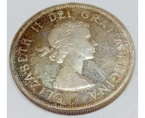 1958 Canada silver dollar