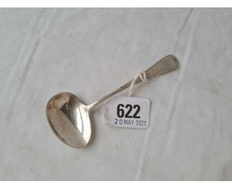 A poring ladle with oval bowl Sheffield 1925 16 gms 