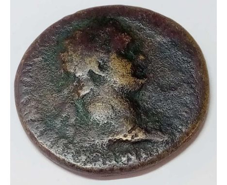 Roman Domitian sestertius