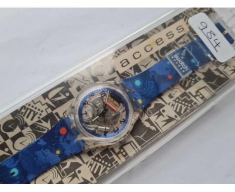 A cases SWATCH ACCESS watch in original box