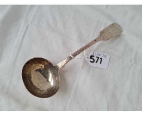 A Victorian Exeter fiddle pattern sauce ladle by TS 60 gms 