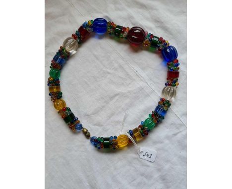 A vintage multi bead necklace