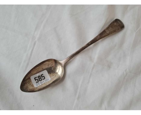 A Georgian plain one pattern table spoon London 1835 by CB 70 gms 