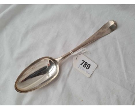 A early George III Hanoverian pattern table spoon London 1761 by WC 