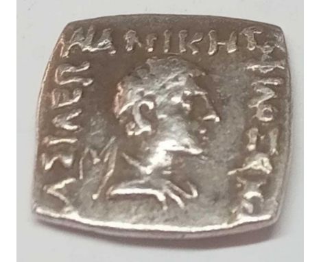 Indo-Greek, Philoxenos, drachm, details on ticket