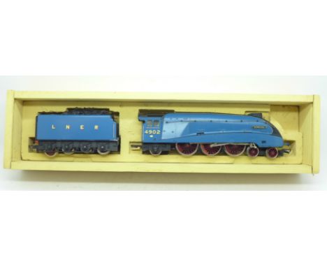 A Hornby OO gauge model railway engine with tender, Seagull 