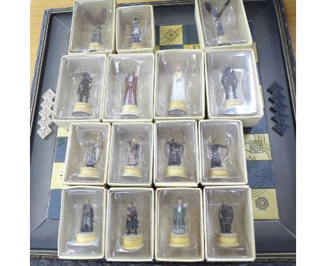 A Lord of the Rings chess set (set 2) with two chess boards (31 pieces)
