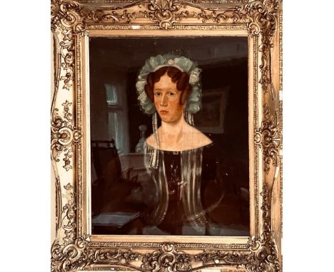 VICTORIAN PORTRAIT, UNKNOWN SUBJECT, OIL ON CANVAS WITHIN HEAVY GILDED FRAME