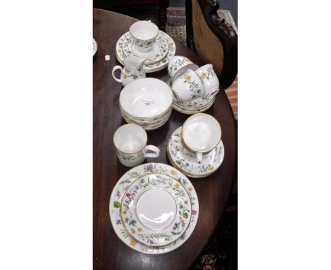 A ROYAL WORCESTER 'ARCADIA' PART TEA/BREAKFAST SET