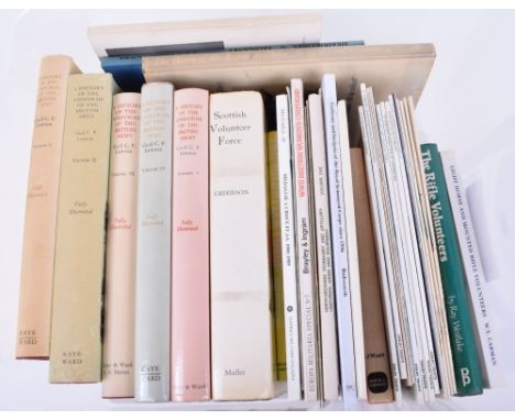 Books - A History of the Uniforms of the British Army by Lawson – Five Volume Set, Scottish Volunteer Force by Grierson, WW2 