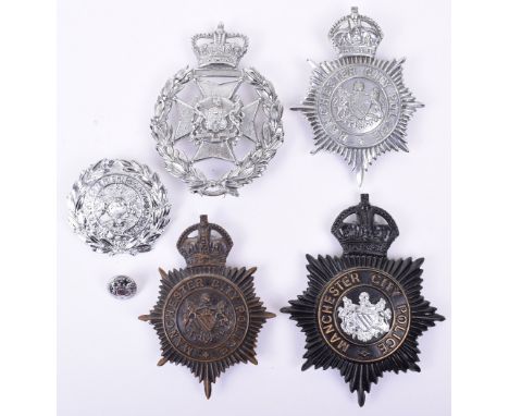 Manchester City Police Kings Crown Helmet Plate, black star, chrome cofa, Kings crown black night badge, Kings crown chrome s
