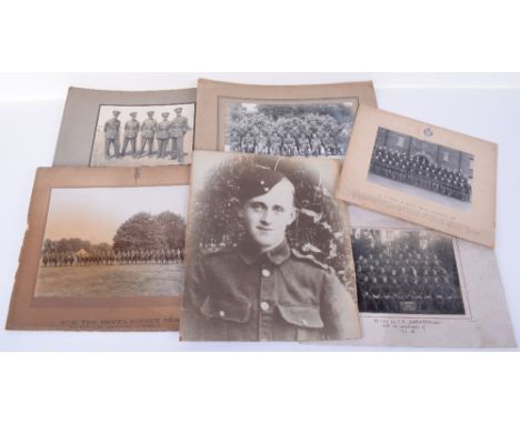 Selection of Photographs of Military Interest, all being larger black and white types in card mounts. Dating from Victorian p
