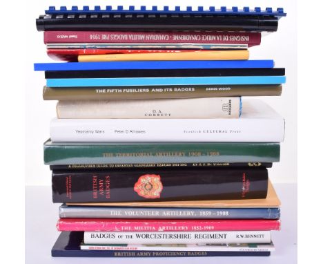 Large Quantity of Reference Books of British Badge Collecting Interest, including British Cloth Formation Signs Volumes 1 & 2