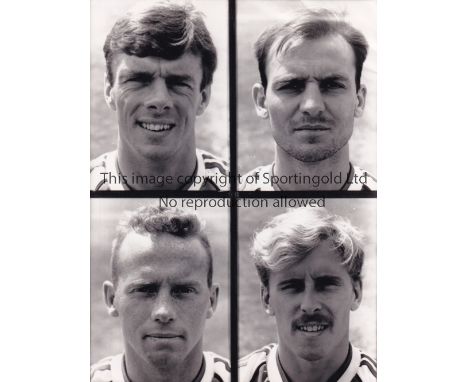 ARSENAL    Four 8" X 5.5"  black &amp; white Press photographs with 4 portrait insets on each page and paper notations on the