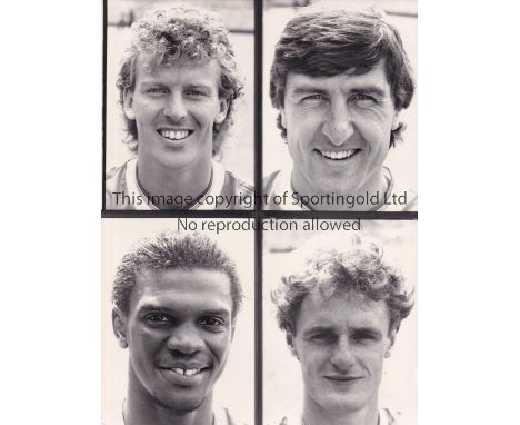 ARSENAL    Three 8" X 5.5"  black &amp; white Press photographs with 4 portrait insets on each page and paper notations on th