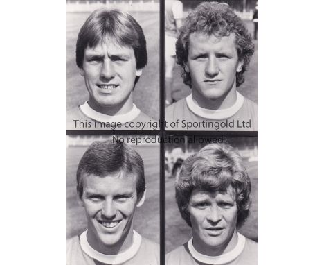 ARSENAL    Four 8" X 5.5"  black &amp; white Press photographs with 4 portrait insets on each page and paper notations on the