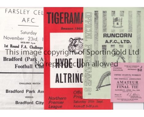 NON-LEAGUE FOOTBALL PROGRAMMES        Twenty eight programmes, 13 X 1950's including 2 Gateshead League programmes v. Darling