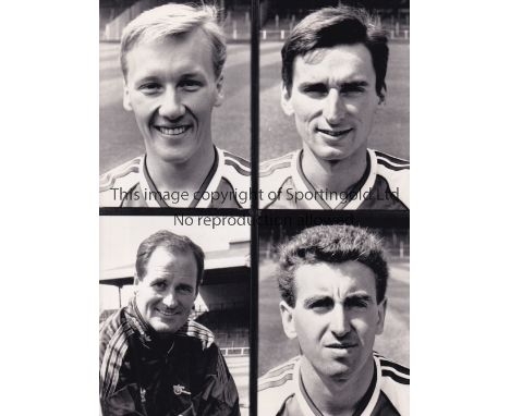 ARSENAL    Five 8" X 5.5"  black &amp; white Press photographs with 4 portrait insets on each page and paper notations on the