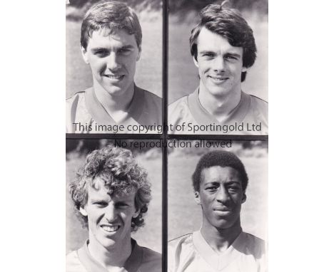 ARSENAL    Five 8" X 5.5"  black &amp; white Press photographs with 4 portrait insets on each page and paper notations on the