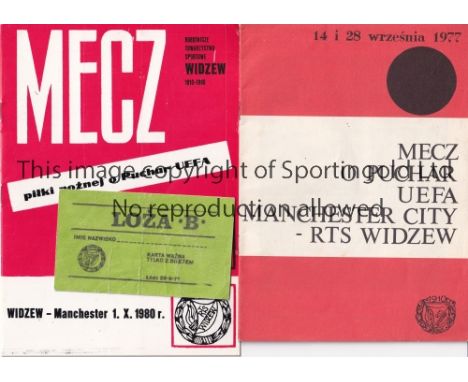 MANCHESTER UNITED / CITY     Both Manchester clubs played European ties in the UEFA Cup against Widzew Lodz in Poland and her