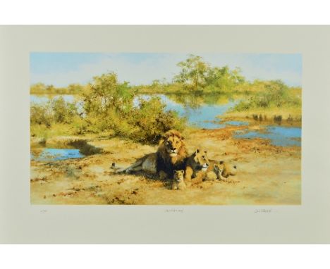 DAVID SHEPHERD (BRITISH 1931-2017), 'In The Cool of Evening', A Limited Edition silkscreen print, 35/350, signed, titled and 