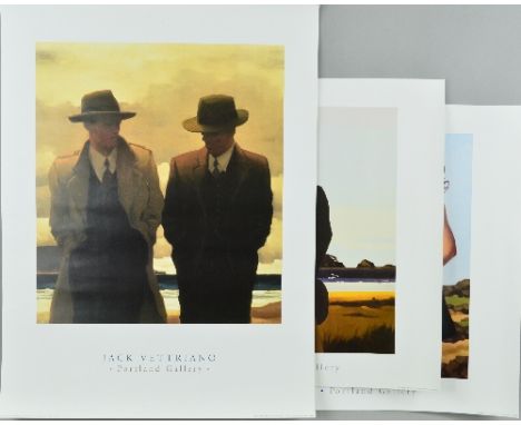 JACK VETTRIANO (BRITISH 1951), Three Open Edition poster prints, published by the Portland Gallery, 'On The Border', 'Amateur