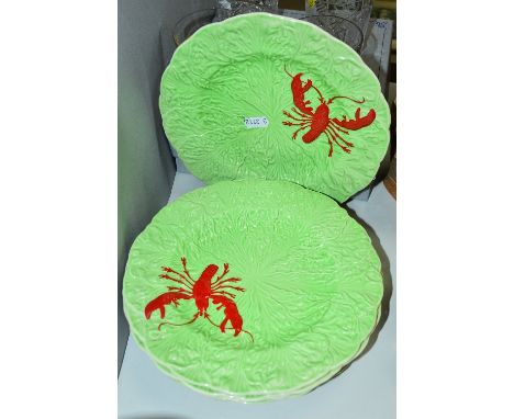 SIX CARLTONWARE LOBSTER DESIGN PLATES, diameter 22.5cm (6)