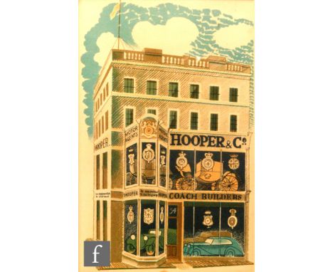 After Eric Ravilious - 'Hooper and Co. Coachbuilders', lithograph, an illustration from 'High Street' by J.M.Richards and Rav