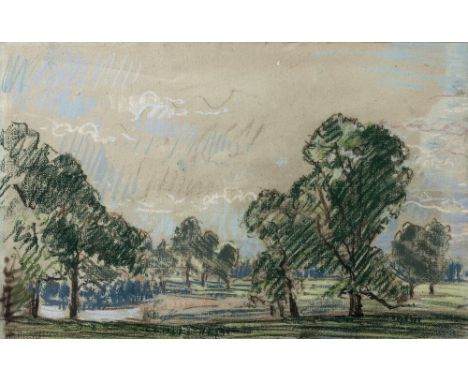 Paul Ayshford, Lord Methuen (British, 1886-1974) Corsham Park signed in pencil (lower left) pastels 29.5cm x 46.5cm. Provenan