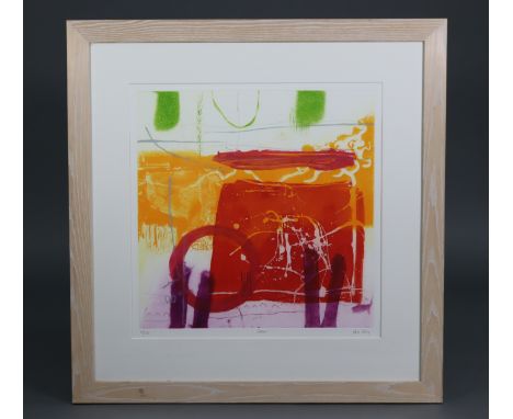 HEIDI KONIG (German, b. 1964). “Cadence”. Signed, titled, &amp; numbered 68/150 in pencil lower margin; coloured etching: 19¼