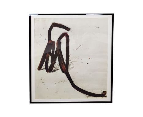 AFTER BERNAR VENET (French, b.1941), lithograph, framed, purchased from Talisman, 127cm high, 93cm wide, framed 
