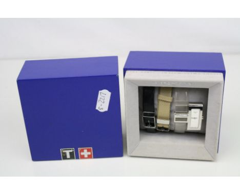 A ladies Tissot multi-strap watch complete with box.