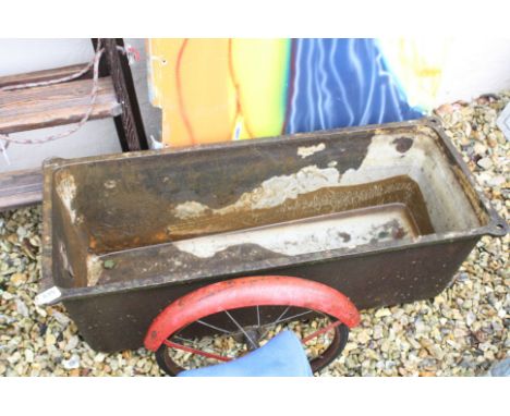 Antique Cast Iron Feed Trough, 98cms x 41cms