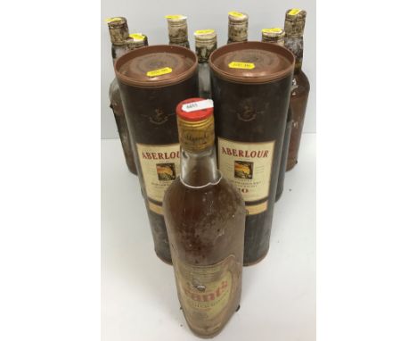 Seven bottles Wine Society Special Highland Blend Whisky, two bottles Aberlour Highland Single Malt Scotch Whisky ten year ol