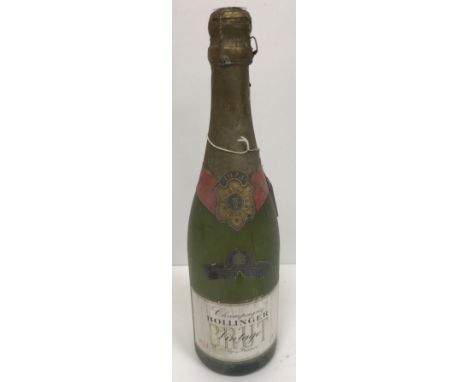 One bottle Bollinger Champagne Brut Vintage 1973 CONDITION REPORTS Please see images for levels.  Metalwork is worn and with 
