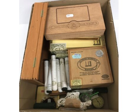 A collection of various cigars including one box Monte Cristo Habana cigars for Alfred Dunhill, 25 x No.3, together with a pa