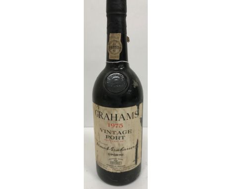 One bottle Graham's Vintage Port 1975