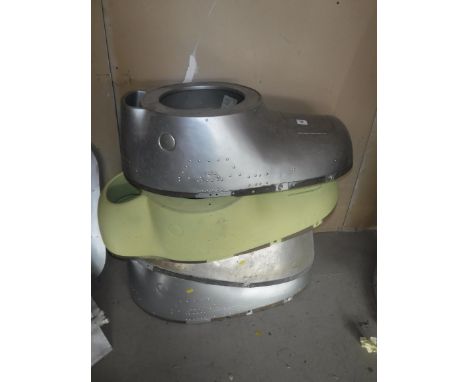 Four various De Havilland propellor fairings, one bearing "Serial No. DHB/R/DHB/6H/54"