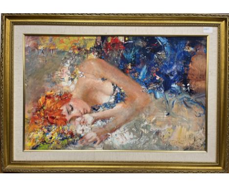 AFTER STEVEN PAN "Maya", limited edition giclee print on canvas No'd. 240/295, together with certificate of authenticity, 48 