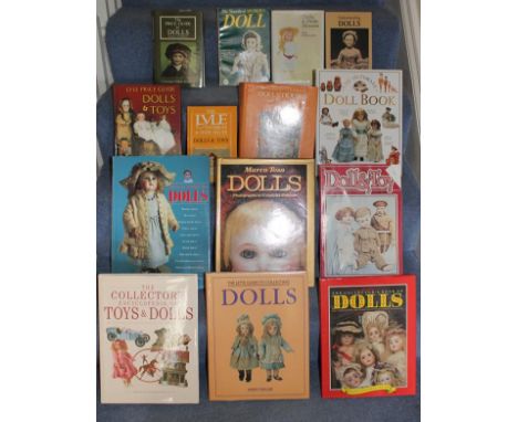 Fourteen reference books. Including: The collector's Encyclopaedia of Toys & Dolls, The Letts Guide to Collecting Dolls, The 