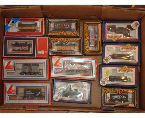 A tray of OO Gauge boxed wagons by Lima, Mainline and Bachmann - G in F-G boxes (13)