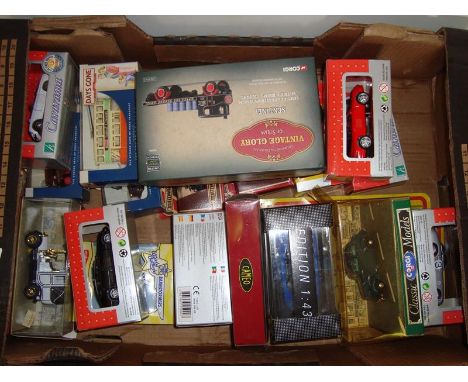 A tray of mixed diecast to include a Vintage Glory Sentinel Truck - VG-E in G-VG boxes (20)