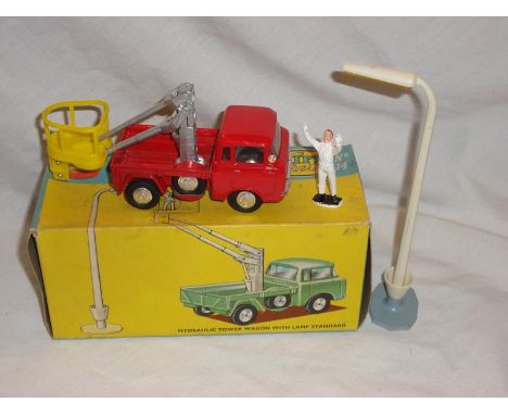 A Corgi Gift Set number 14 Hydraulic Tower Wagon with lamp standard, complete - G-VG in G box (no inner packing)