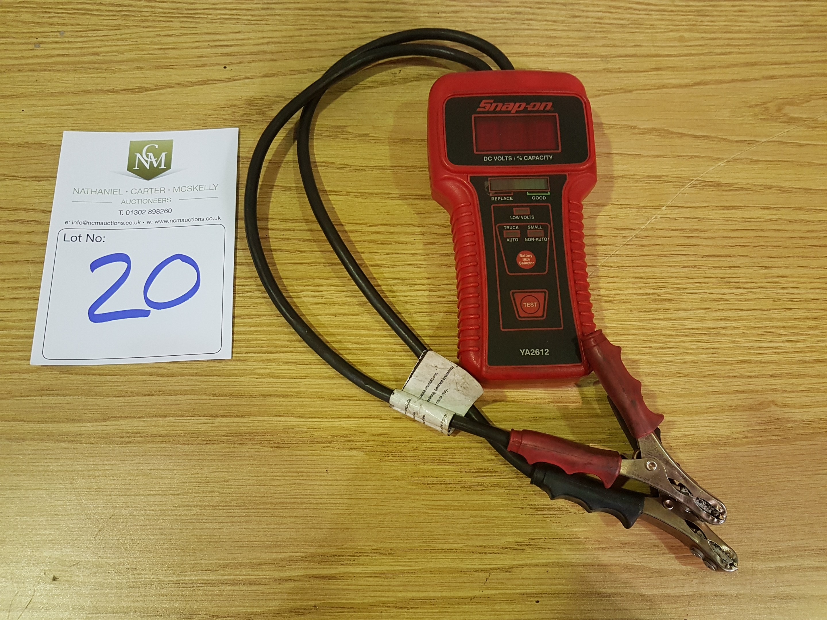 Snap On Battery Tester snap on hand held battery tester Appraisal: Used ...