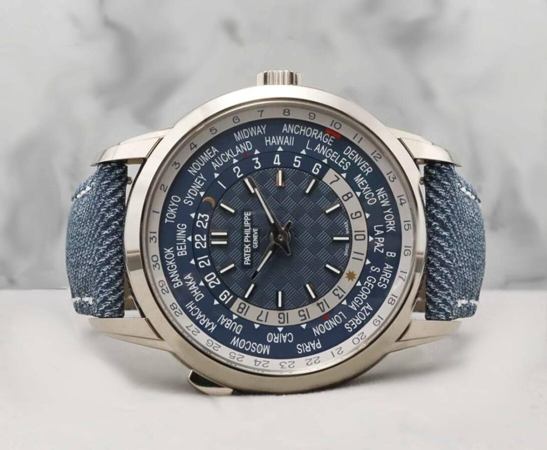 2024 Mint Patek Philippe Complications World Time with Date Strap 5330G-001