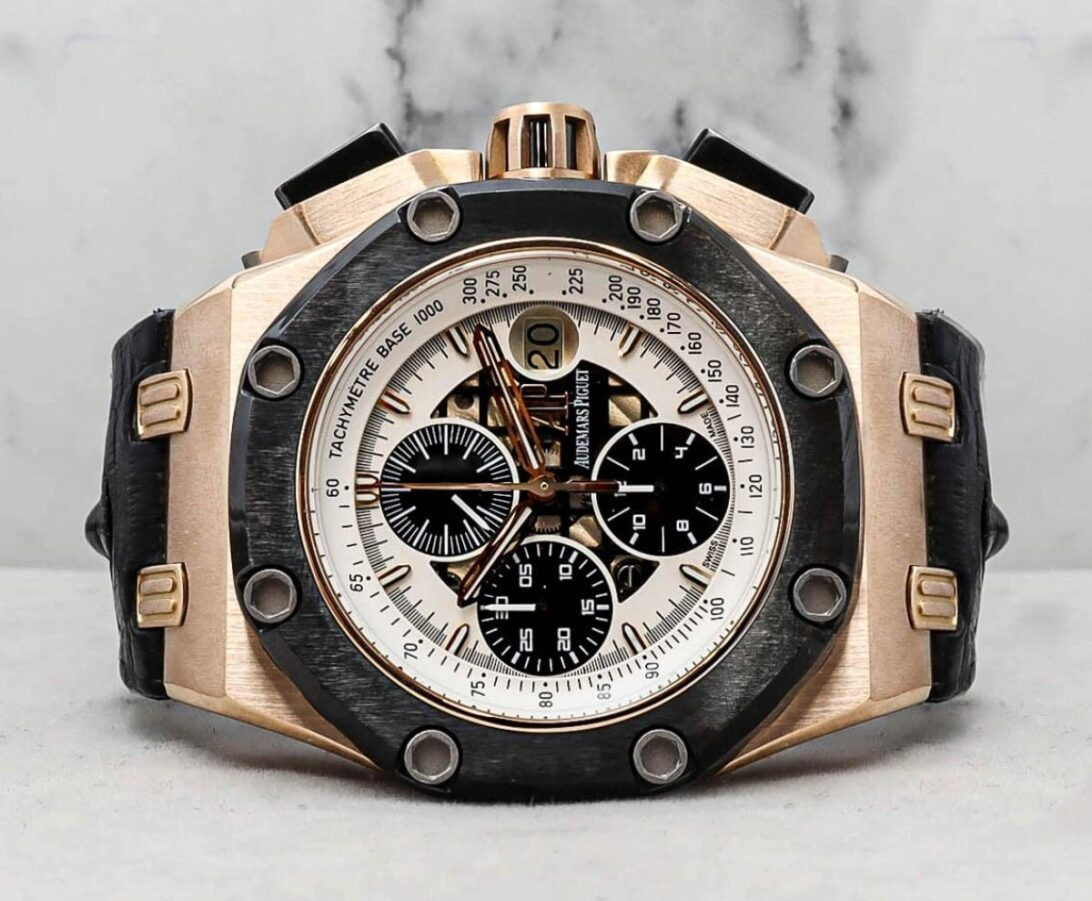 2007 Mint Audemars Piguet Royal Oak Offshore Rubens Barrichello II Leather 26078RO.OO.D002CR.01