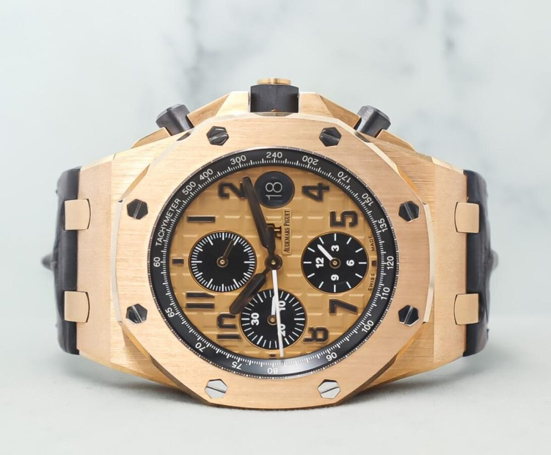 2016 Mint Audemars Piguet Royal Oak Offshore Honey Bee Leather 26470OR.OO.A002CR.01