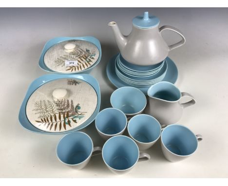 Two Meakin tureens together with Poole pottery tea wares