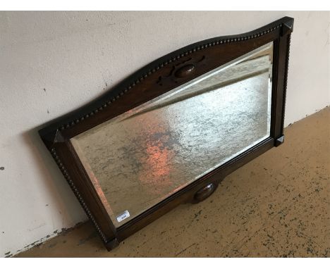 A George V oak wall mirror, 73 x 57 cm