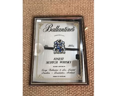 A Ballantine's Finest Scotch Whisky bar mirror